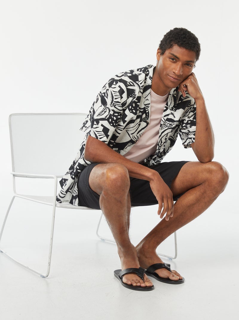 T-shirt direita em jersey lisa VIOLETA - Kiabi