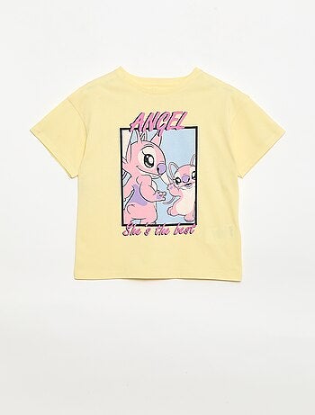 T-shirt 'Disney' 'Mickey' em algodão liso