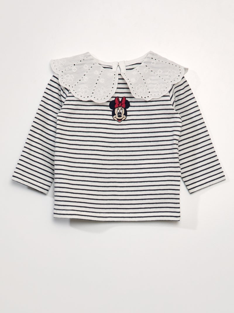 T-shirt 'Disney' com gola de fantasia BRANCO - Kiabi