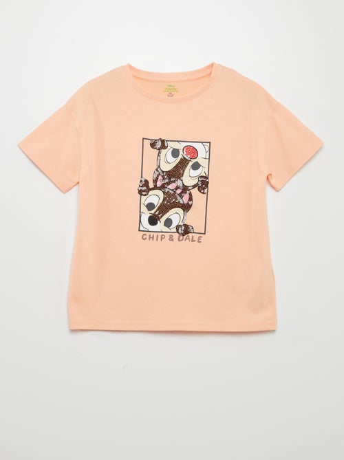 T-shirt 'Disney' com lantejoulas - Kiabi
