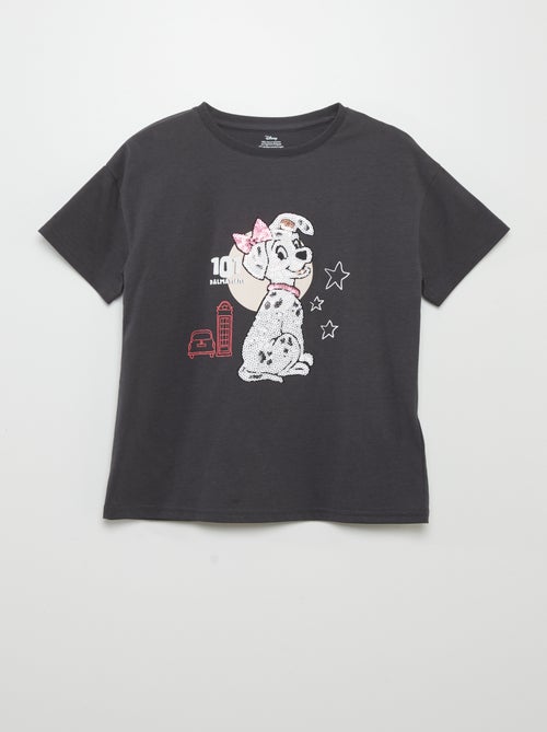 T-shirt 'Disney' com lantejoulas - Kiabi