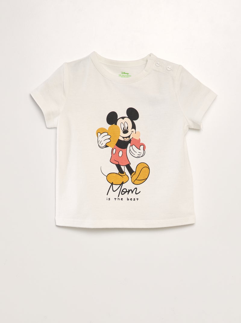 T-shirt 'Disney' de algodão BRANCO - Kiabi
