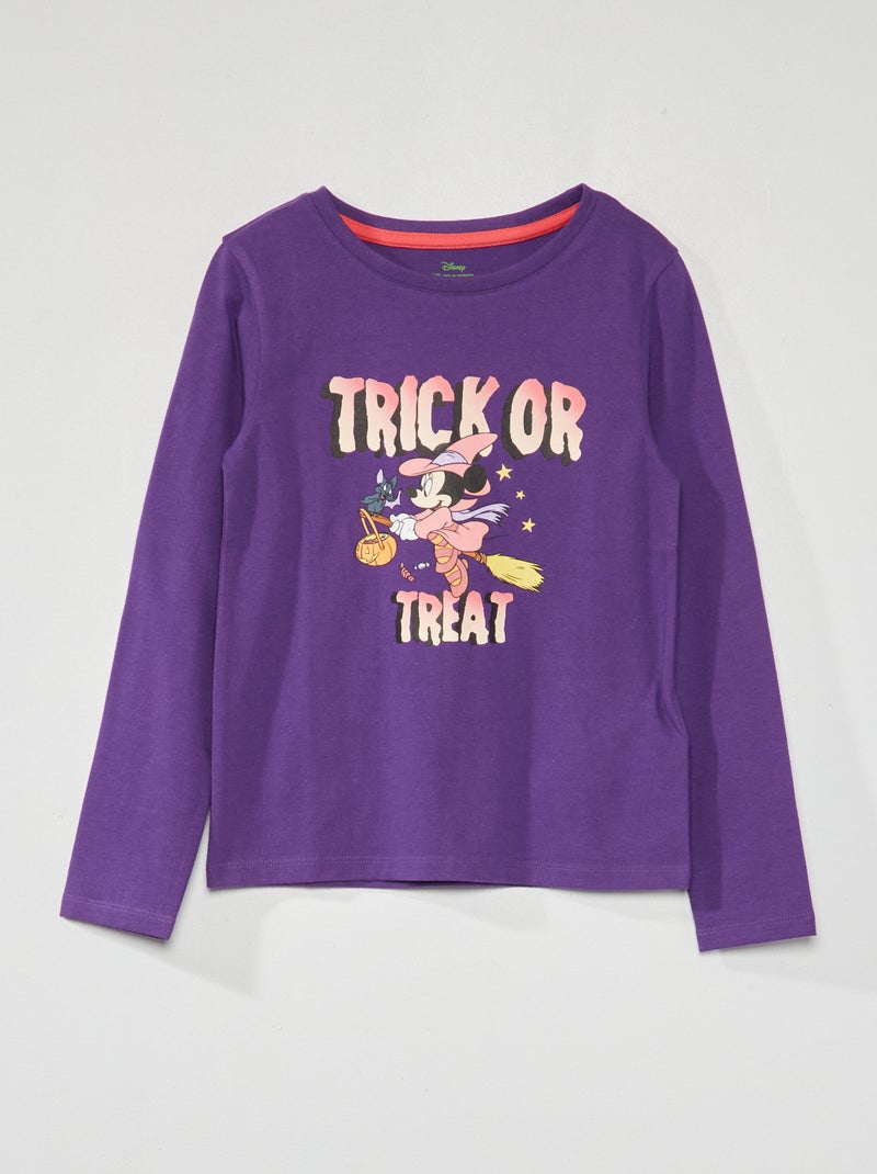 T-shirt 'Disney' de gola redonda - Halloween VIOLETA - Kiabi