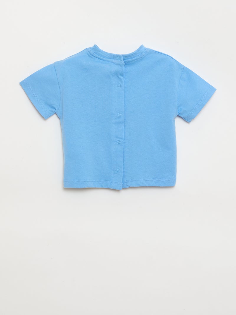 T-shirt 'Disney' de manga curta Azul - Kiabi