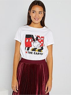 T-shirt 'Disney' de manga curta - Kiabi