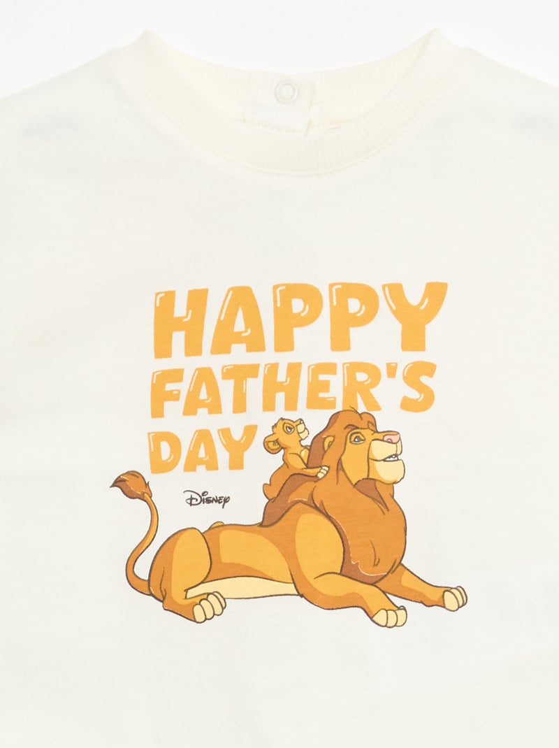 T-shirt 'Disney' de manga curta Cru - Kiabi