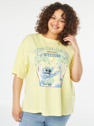 T-shirt 'Disney' de manga curta e gola redonda