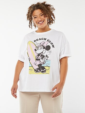 T-shirt 'Disney' de manga curta e gola redonda