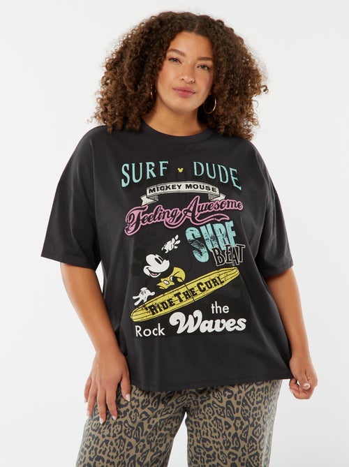 T-shirt 'Disney' de manga curta e gola redonda - Kiabi