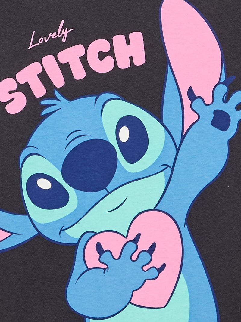 T-shirt 'Disney' de manga curta Preto - Kiabi