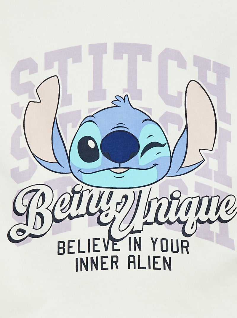 T-shirt 'Disney' de manga curtas Branco - Kiabi