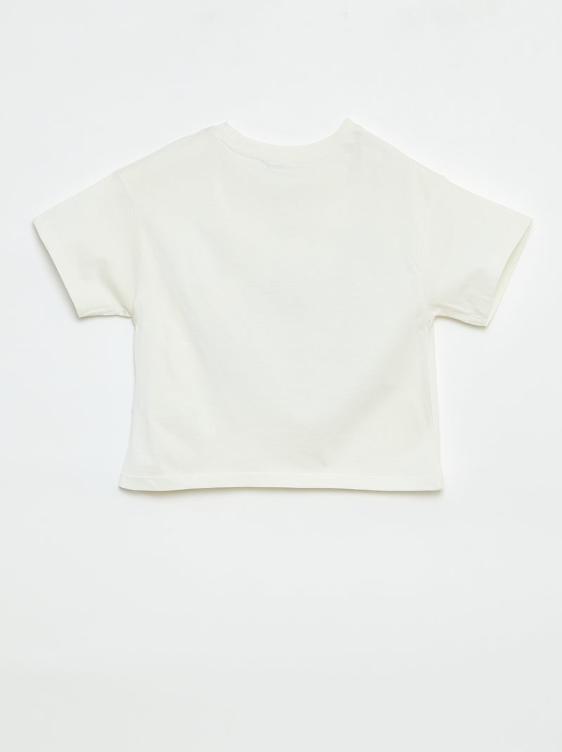 T-shirt 'Disney' de manga curtas Branco - Kiabi