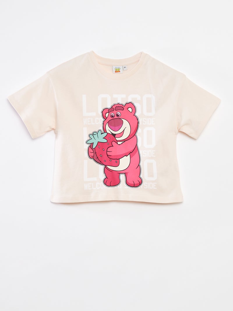 T-shirt 'Disney' de manga curtas Rosa - Kiabi