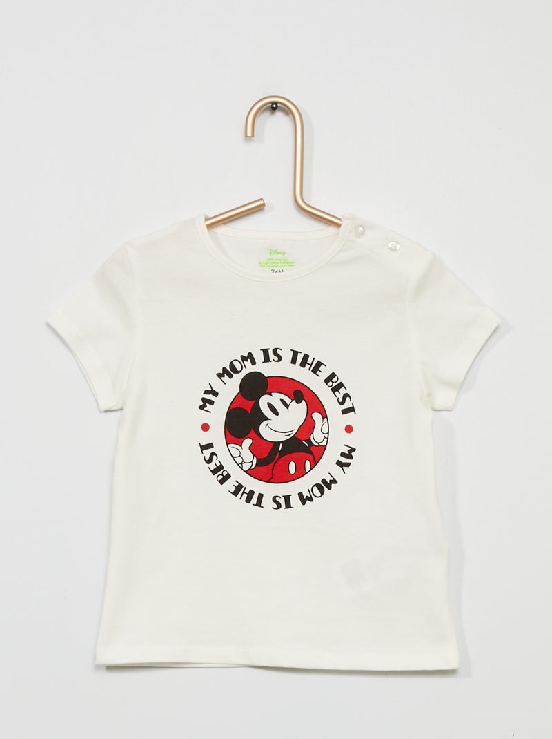 T-shirt 'Disney' em jersey BRANCO - Kiabi