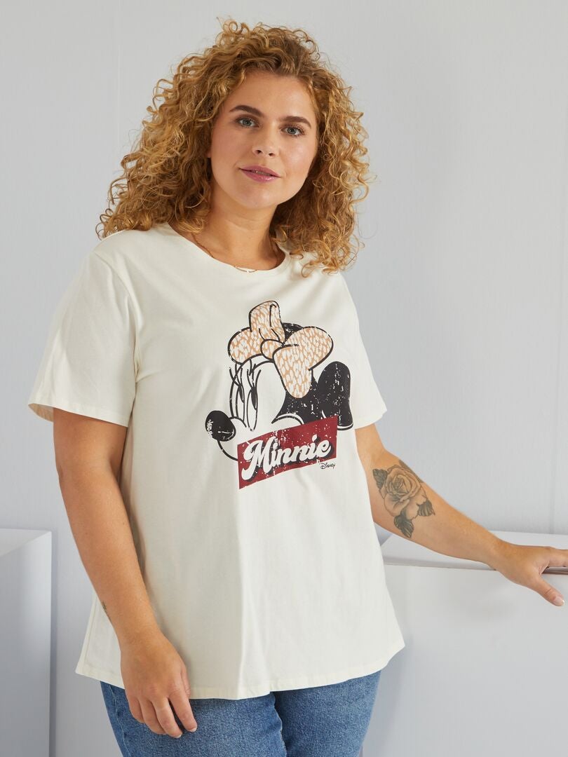 T-shirt 'Disney' em jersey BRANCO - Kiabi