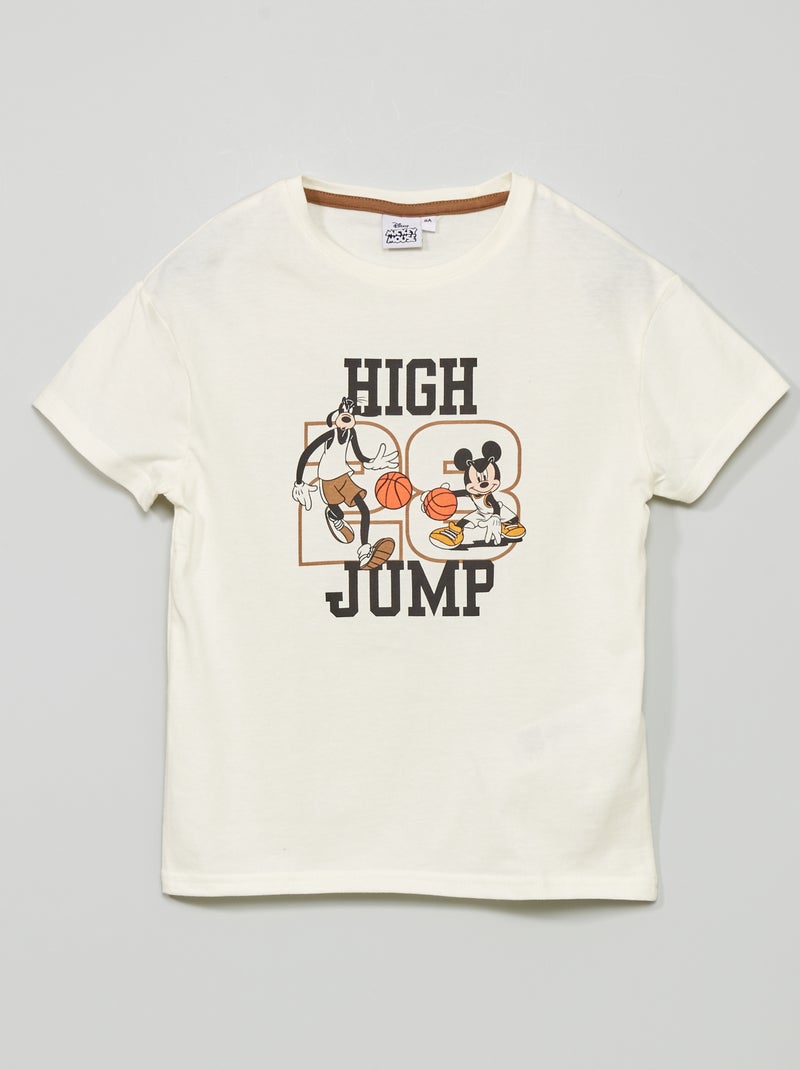 T-shirt 'Disney' em jersey com estampado BRANCO - Kiabi