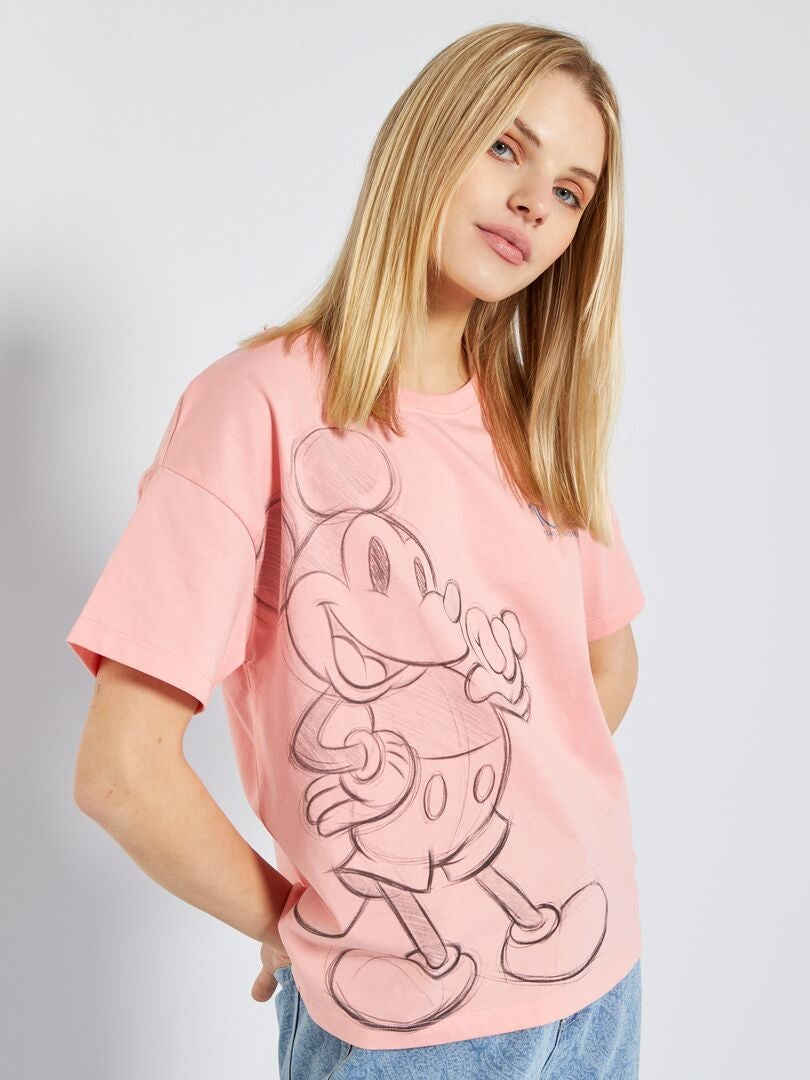 T-shirt 'Disney' em jersey ROSA - Kiabi