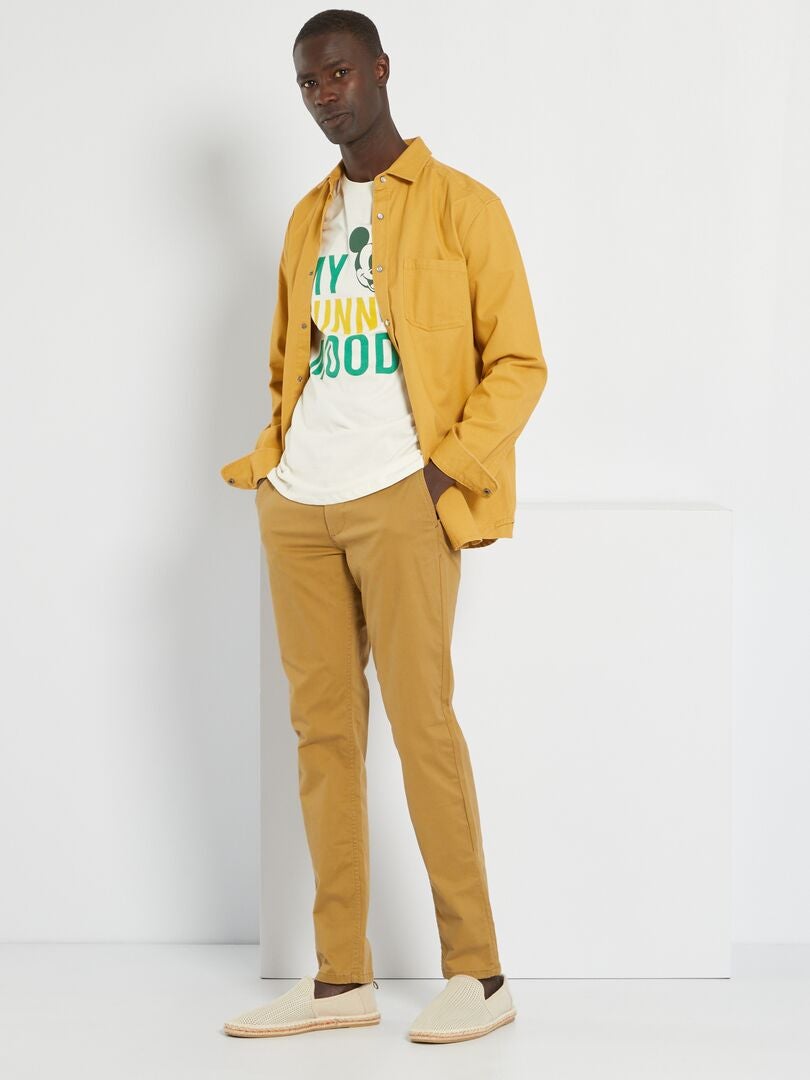 T-shirt 'Disney' em malha jersey BEGE - Kiabi
