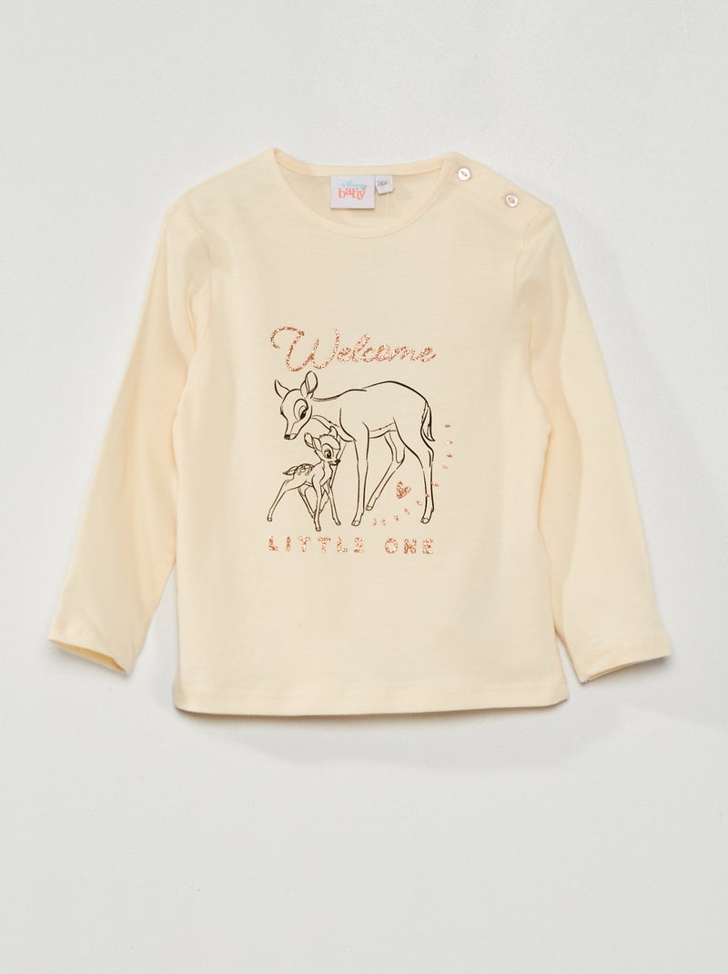T-shirt 'Disney' em malha jersey BRANCO - Kiabi