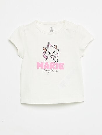 T-shirt 'Disney' 'Marie' de manga curta