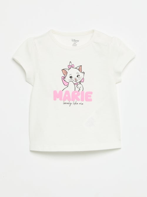 T-shirt 'Disney' 'Marie' de manga curta - Kiabi