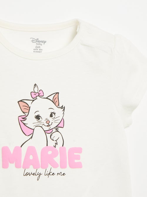 T-shirt 'Disney' 'Marie' de manga curta - Kiabi