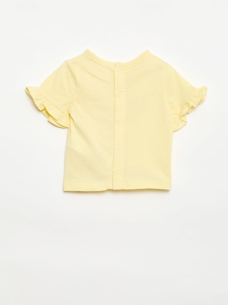 T-shirt 'Disney' 'Minnie' de manga curta Amarelo - Kiabi
