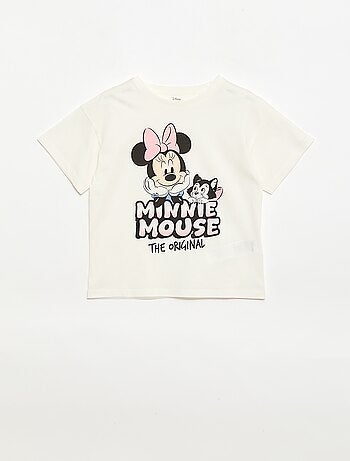 T-shirt 'Disney' 'Mickey' em algodão liso