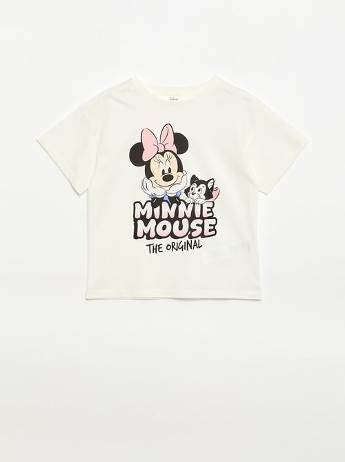 T-shirt 'Disney' 'Minnie' em algodão liso - Kiabi