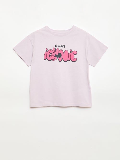 T-shirt 'Disney' 'Minnie' em algodão liso - Kiabi
