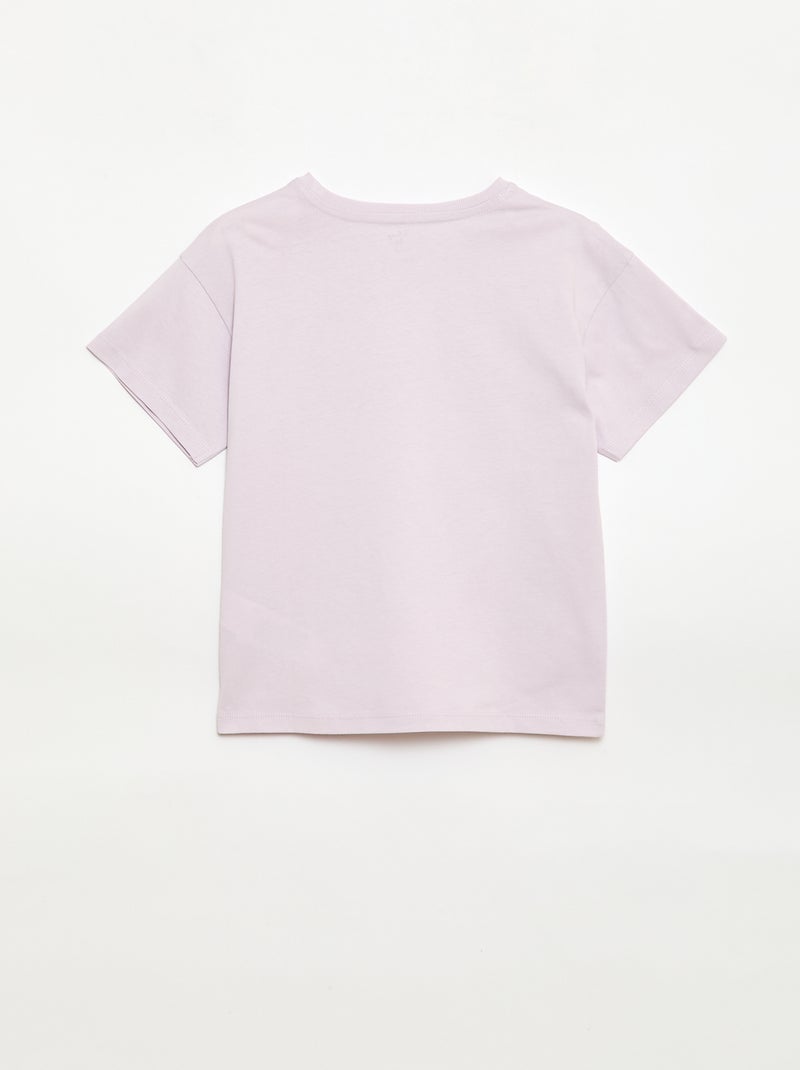 T-shirt 'Disney' 'Minnie' em algodão liso Violeta - Kiabi