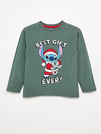 T-shirt 'Disney' 'Stitch' de manga comprida
