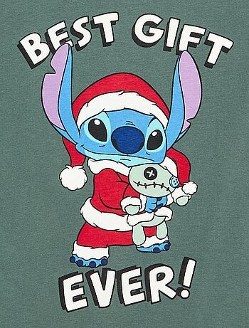 T-shirt 'Disney' 'Stitch' de manga comprida