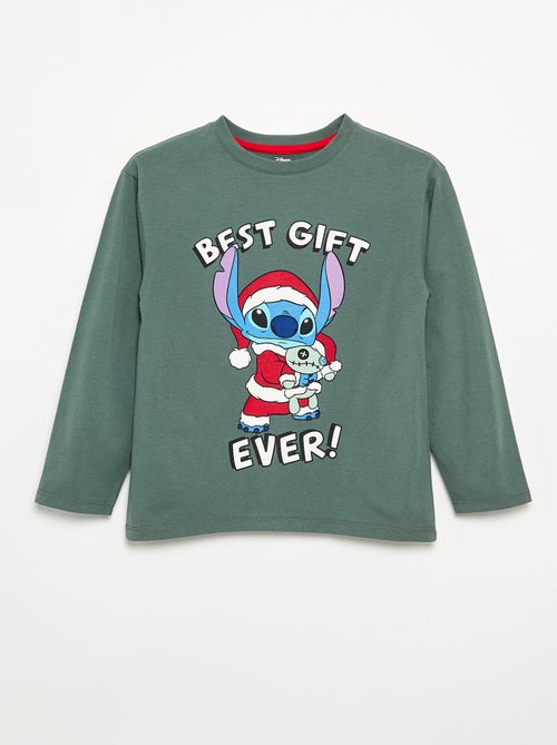 T-shirt 'Disney' 'Stitch' de manga comprida - Kiabi