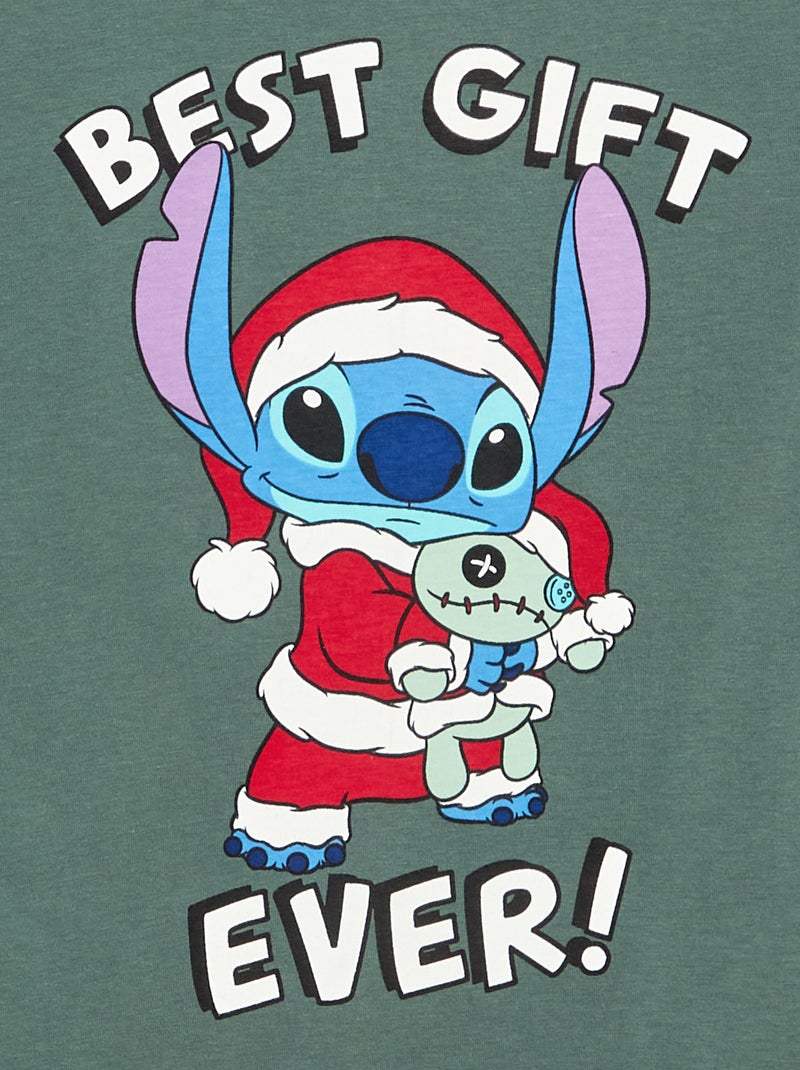 T-shirt 'Disney' 'Stitch' de manga comprida Verde - Kiabi