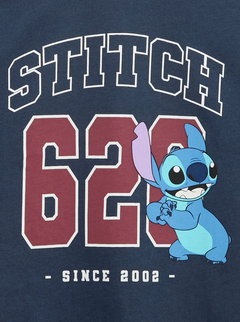 T-shirt 'Disney' 'Stitch' de manga curta Azul - Kiabi
