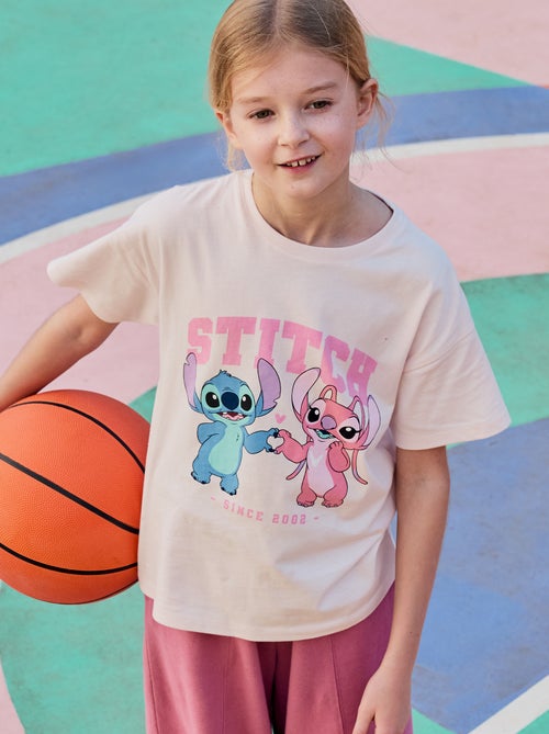T-shirt 'Disney' 'Stitch' de manga curta - Kiabi