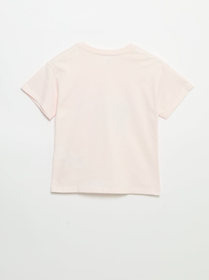 T-shirt 'Disney' 'Stitch' de manga curta Rosa - Kiabi