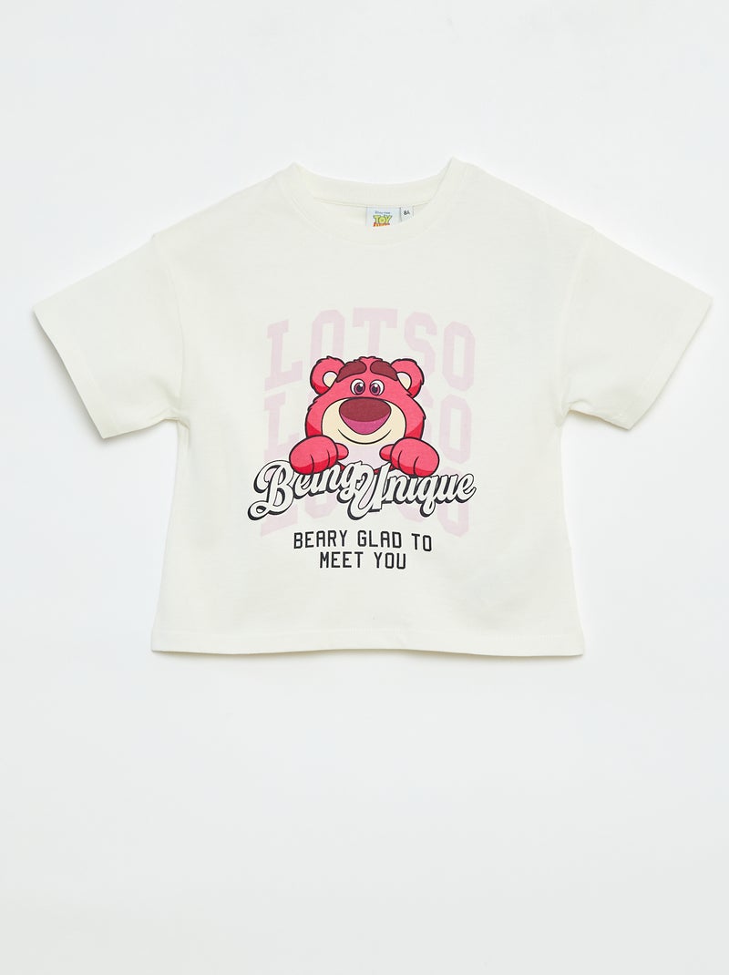 T-shirt 'Disney' 'Toy story' de mangas curtas Branco - Kiabi