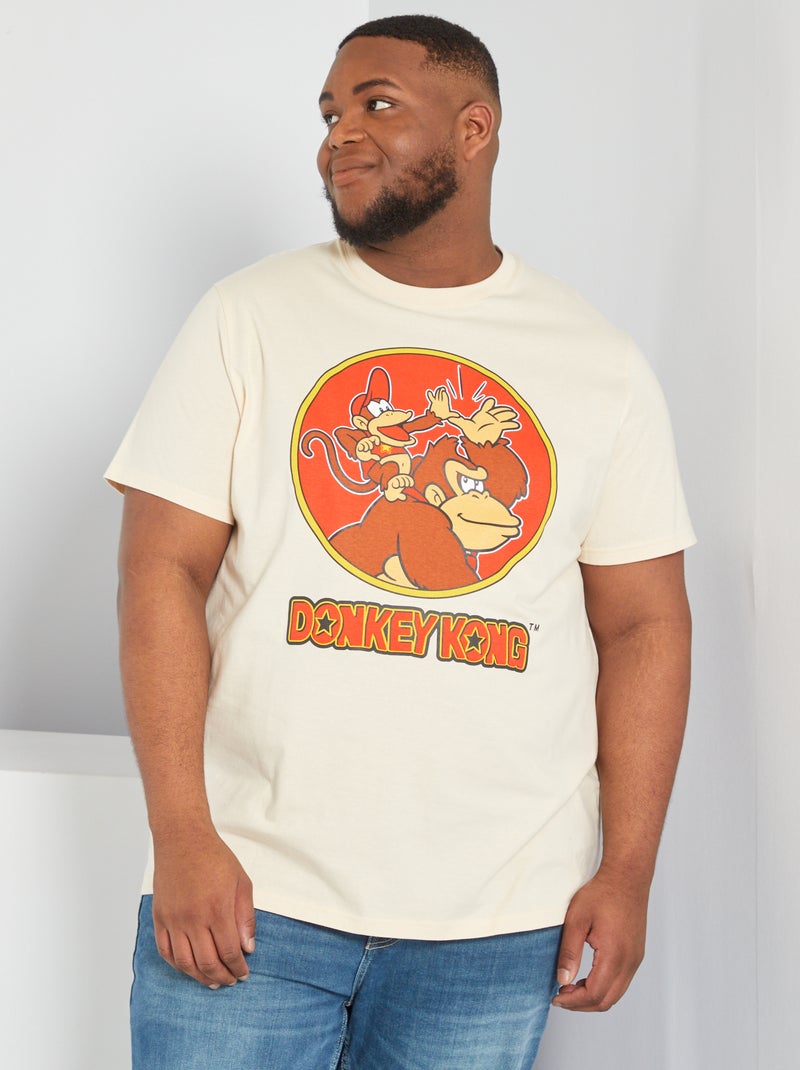 T-shirt 'Donkey Kong' bege - Kiabi