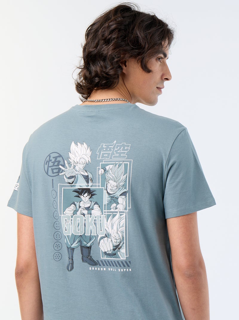 T-shirt 'Dragon Ball' de manga curta Azul - Kiabi