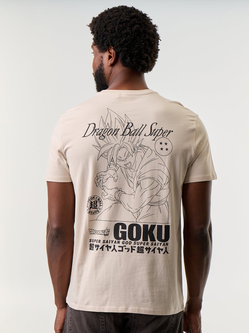 T-shirt 'Dragon Ball' de manga curta Bege - Kiabi