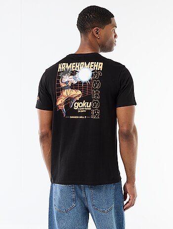 T-shirt 'Dragon Ball' 'Goku' de manga curta