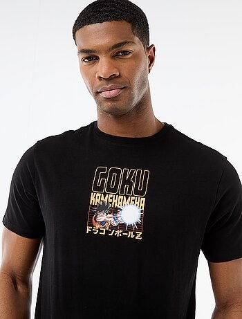 T-shirt 'Dragon Ball' 'Goku' de manga curta