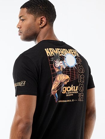 T-shirt 'Dragon Ball' 'Goku' de manga curta