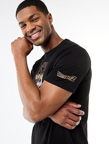 T-shirt 'Dragon Ball' 'Goku' de manga curta