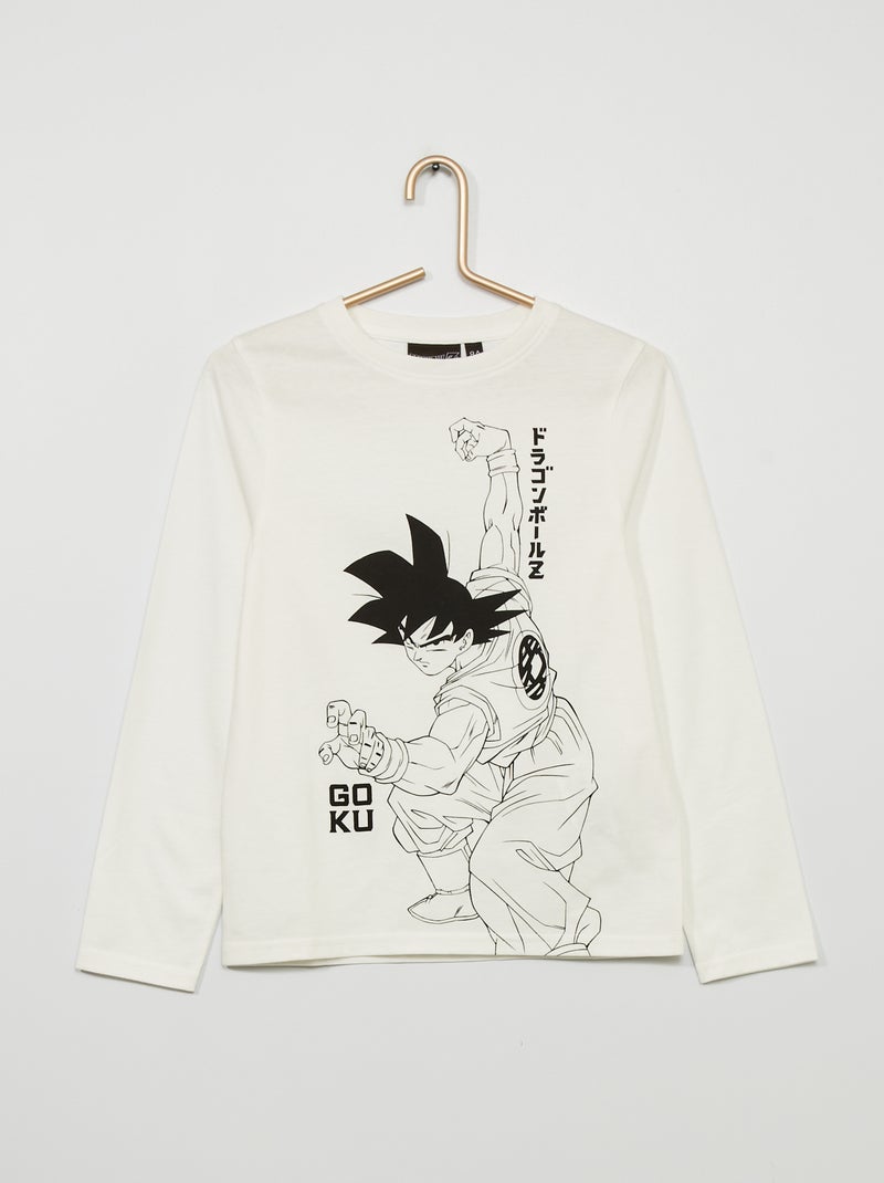 T-shirt 'Dragon Ball Z' de manga comprida Branco - Kiabi