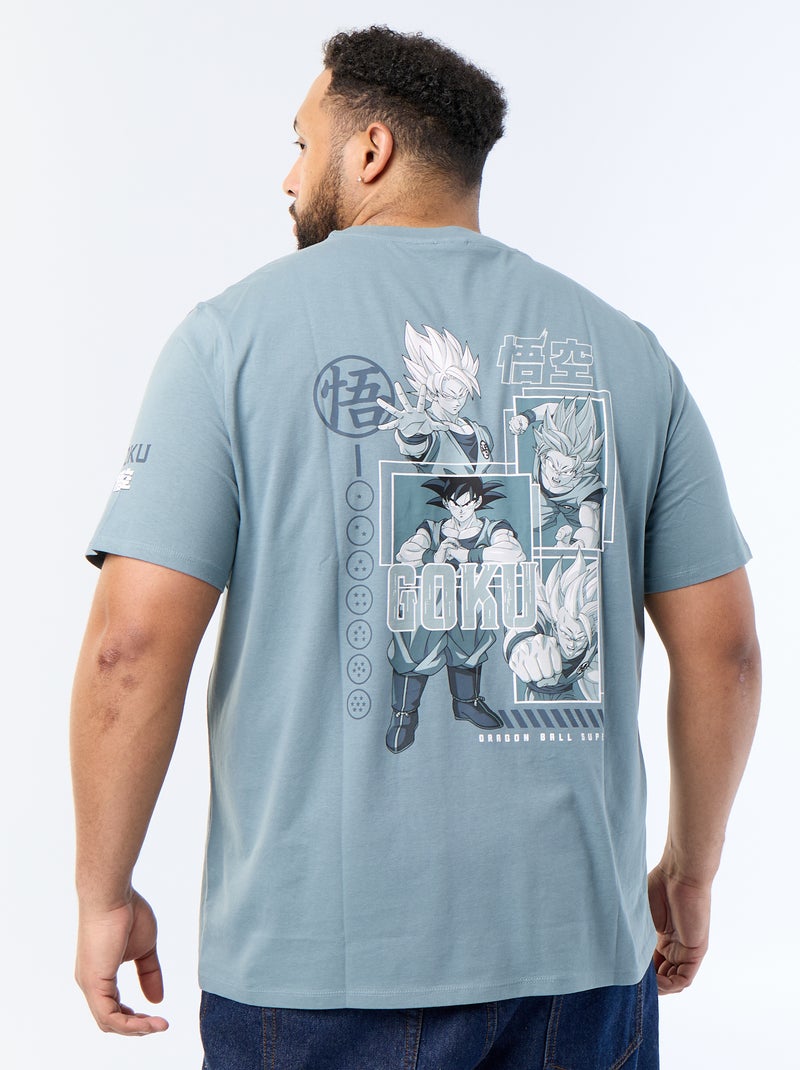 T-shirt 'Dragon Ball Z' estampado à frente e atrás Azul - Kiabi