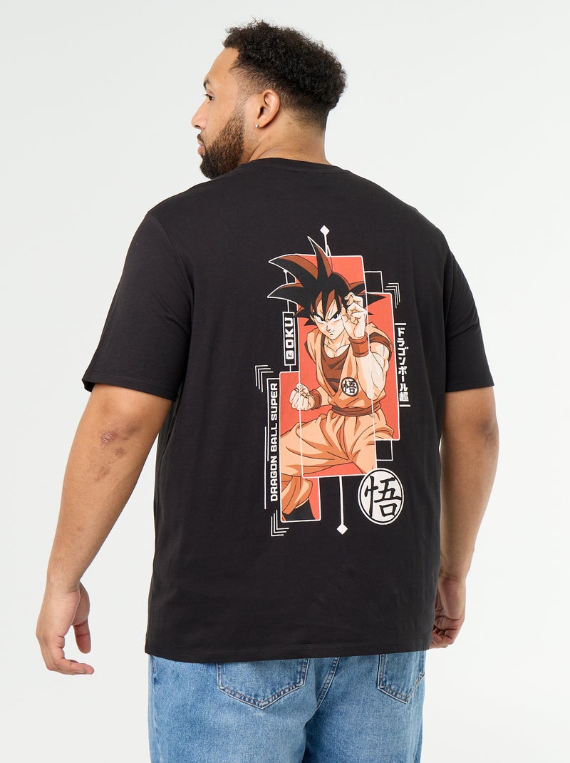 T-shirt 'Dragon Ball Z' estampado à frente e atrás Preto - Kiabi