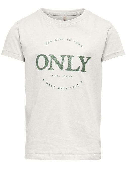 T-shirt Écru para Menina Kids ONLY Kogwendy - Kiabi